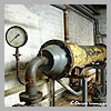 In the boiler room of swimming pool